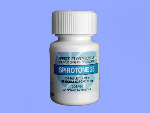 A pill bottle of spironolactone