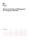 Cover of Review on the Care and Management of Transgender Offenders
